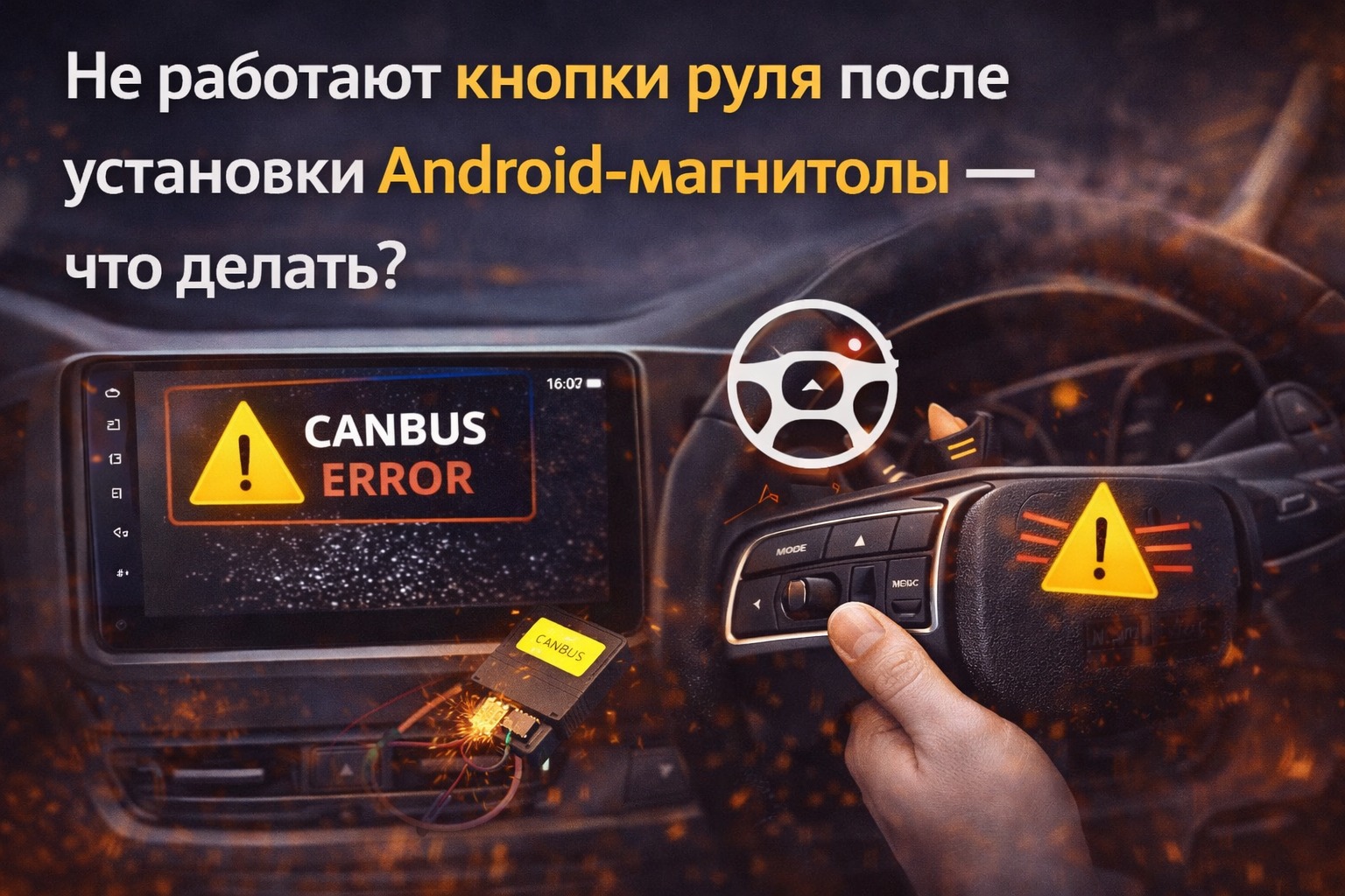 Не работают кнопки руля после замены магнитолы — причины и решение