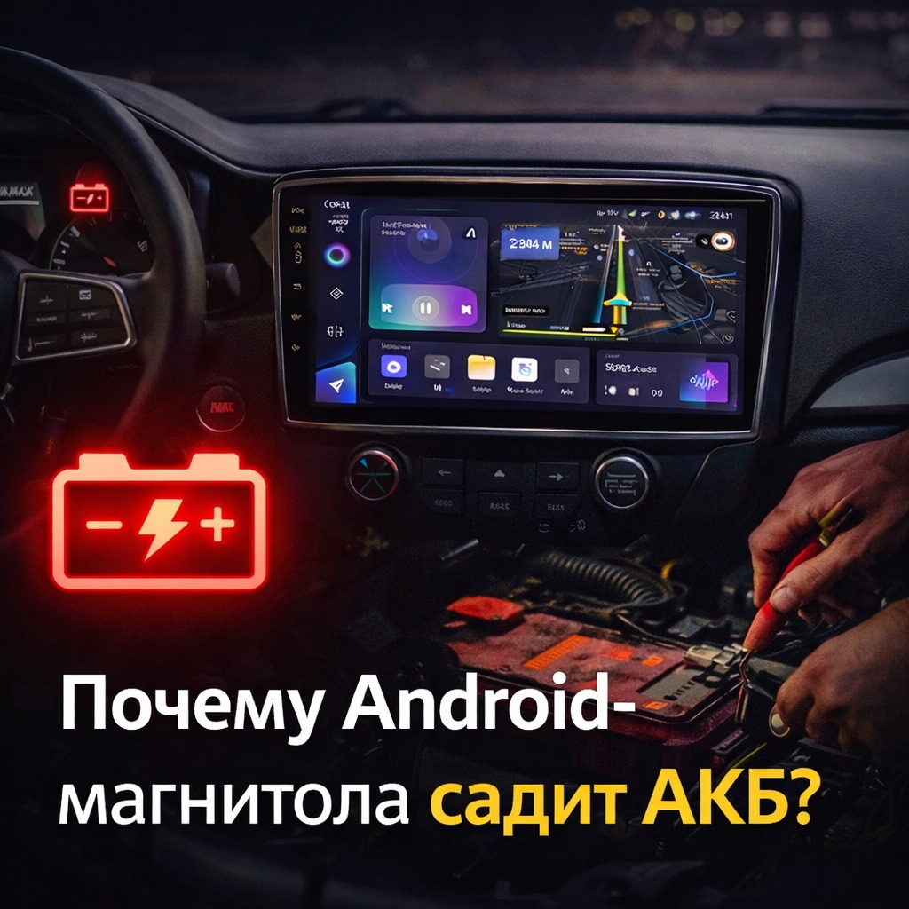 Почему Android-магнитола разряжает аккумулятор автомобиля