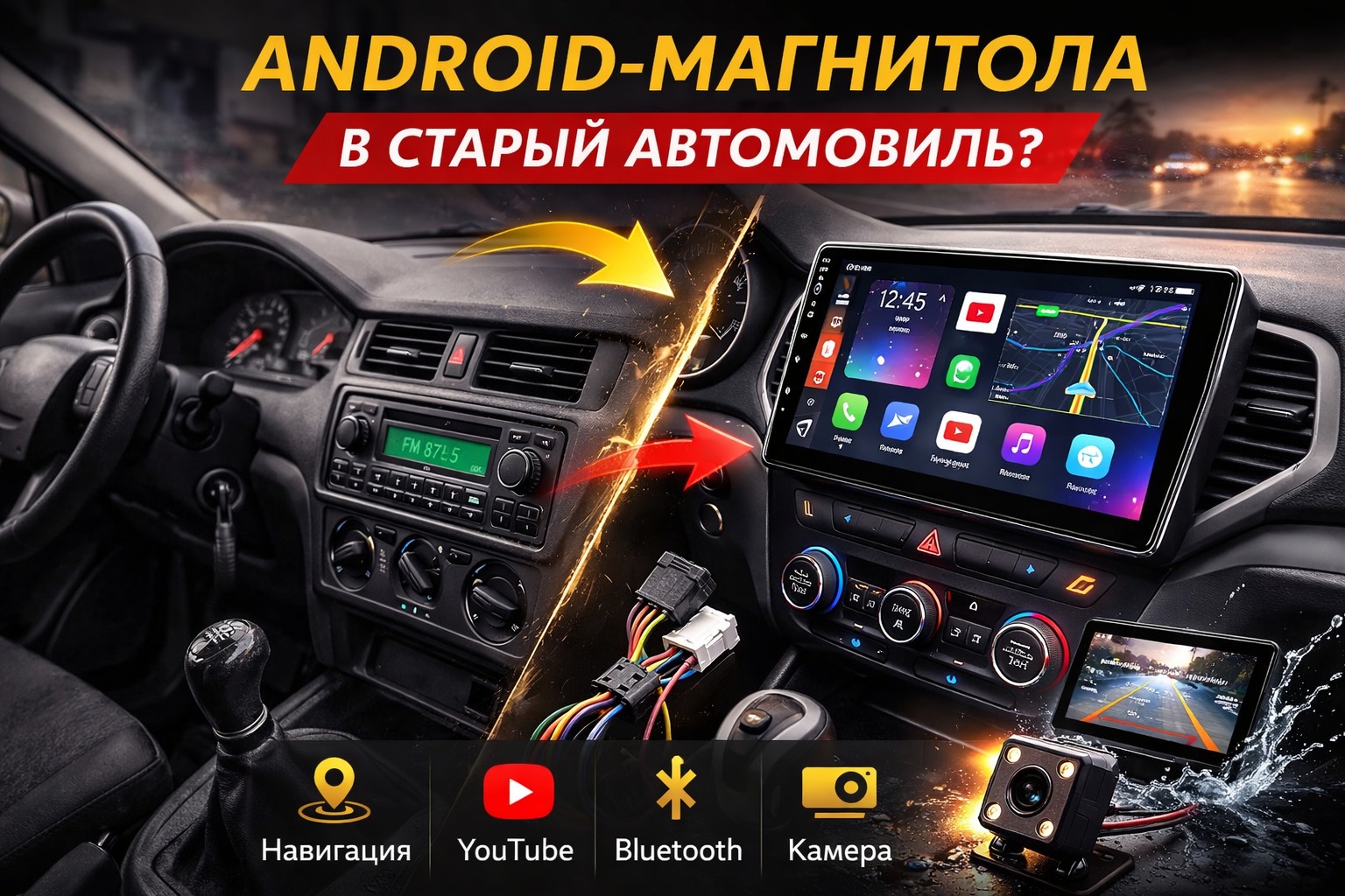 Можно ли установить Android-магнитолу в старый автомобиль