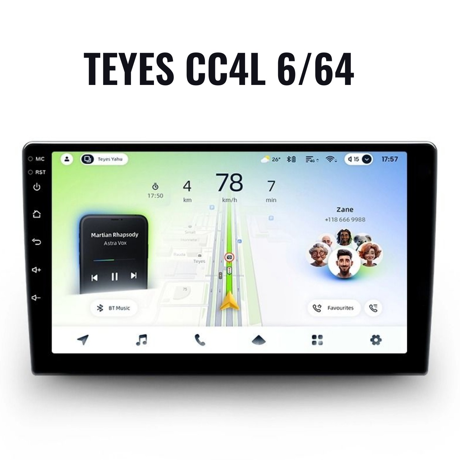 Teyes CC4L 6/64 — характеристики, обзор и возможности Android-магнитолы