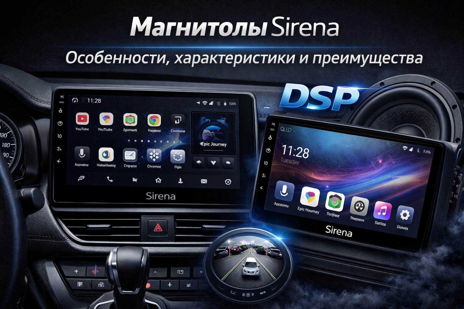 Магнитолы Sirena — особенности, характеристики и преимущества