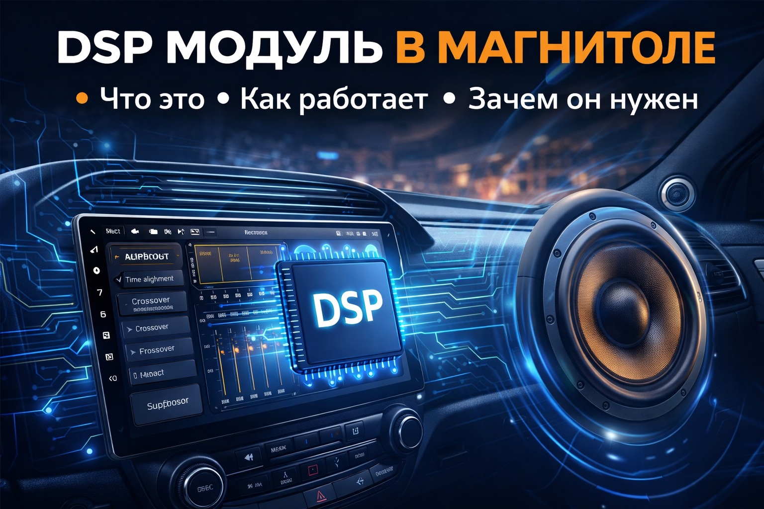 DSP модуль в магнитоле — что это, как работает и зачем он нужен