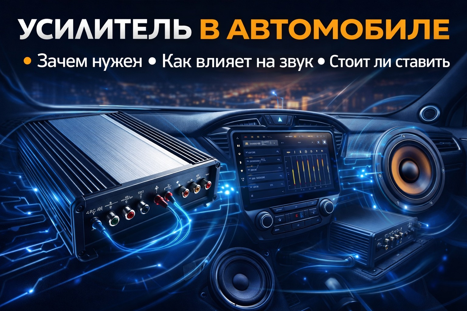 Усилитель в автомобиле — зачем нужен и стоит ли устанавливать