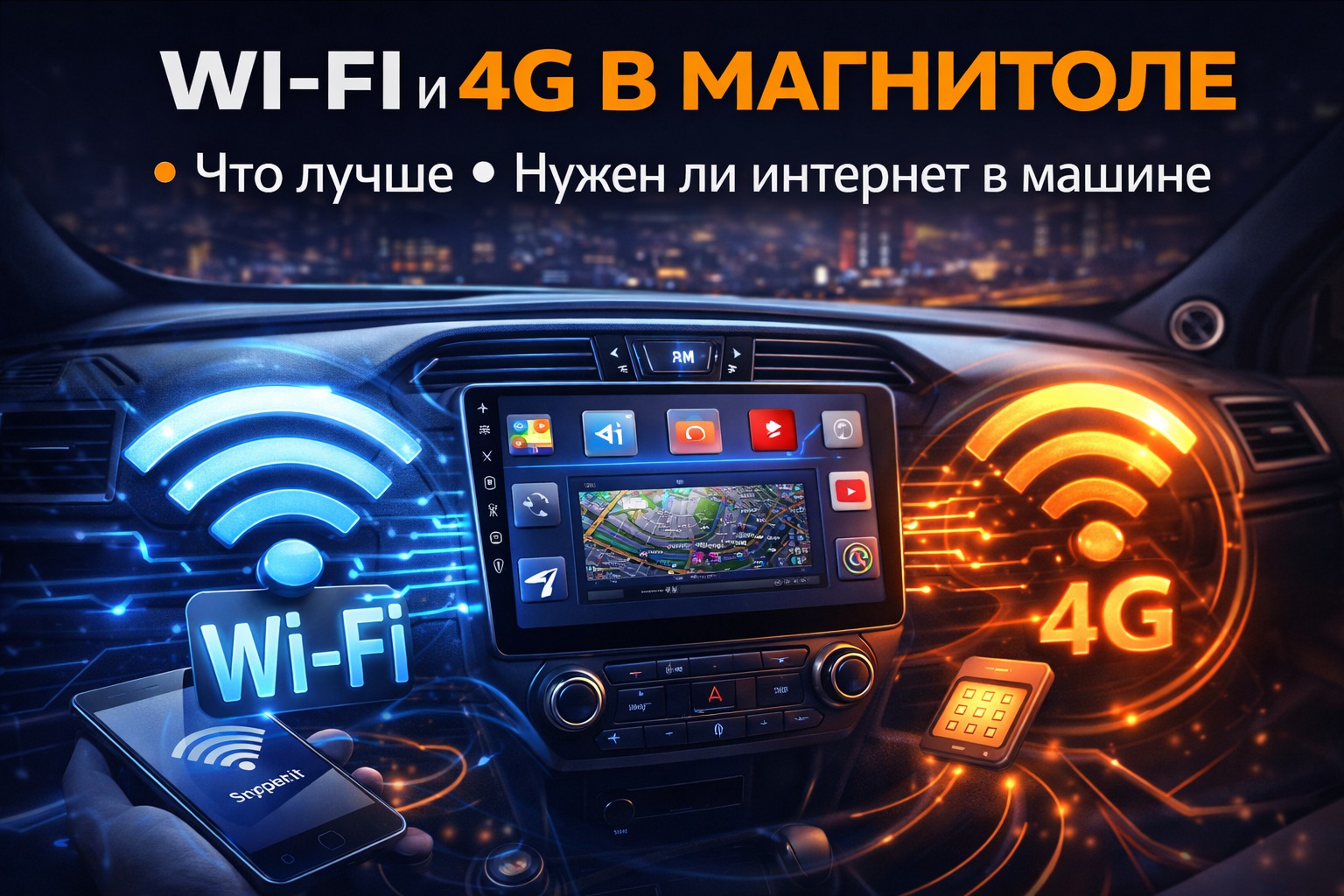 Wi-Fi и 4G в магнитоле — что лучше и нужен ли интернет в машине